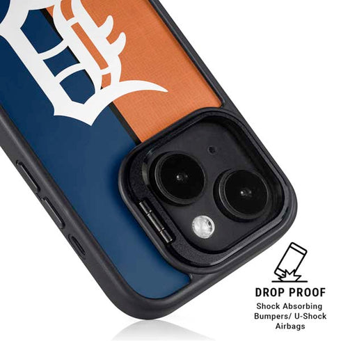 MLB Detroit Tigers Split iPhone 14 Kickstand Case